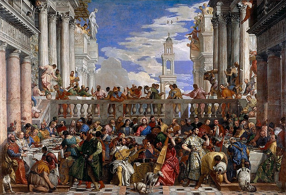 Paris Louvre Painting 1562-63 Veronese - The Wedding Feast at Cana 